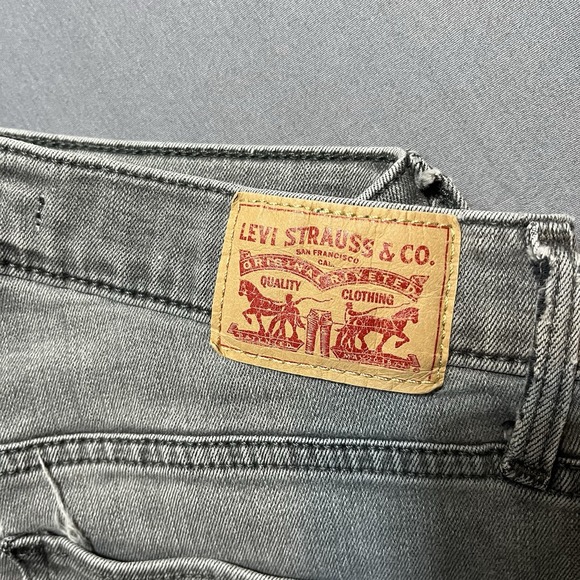 LEVI'S Womens 311 Shaping Skinny Jeans W28 Grey Cotton - Picture 7 of 7